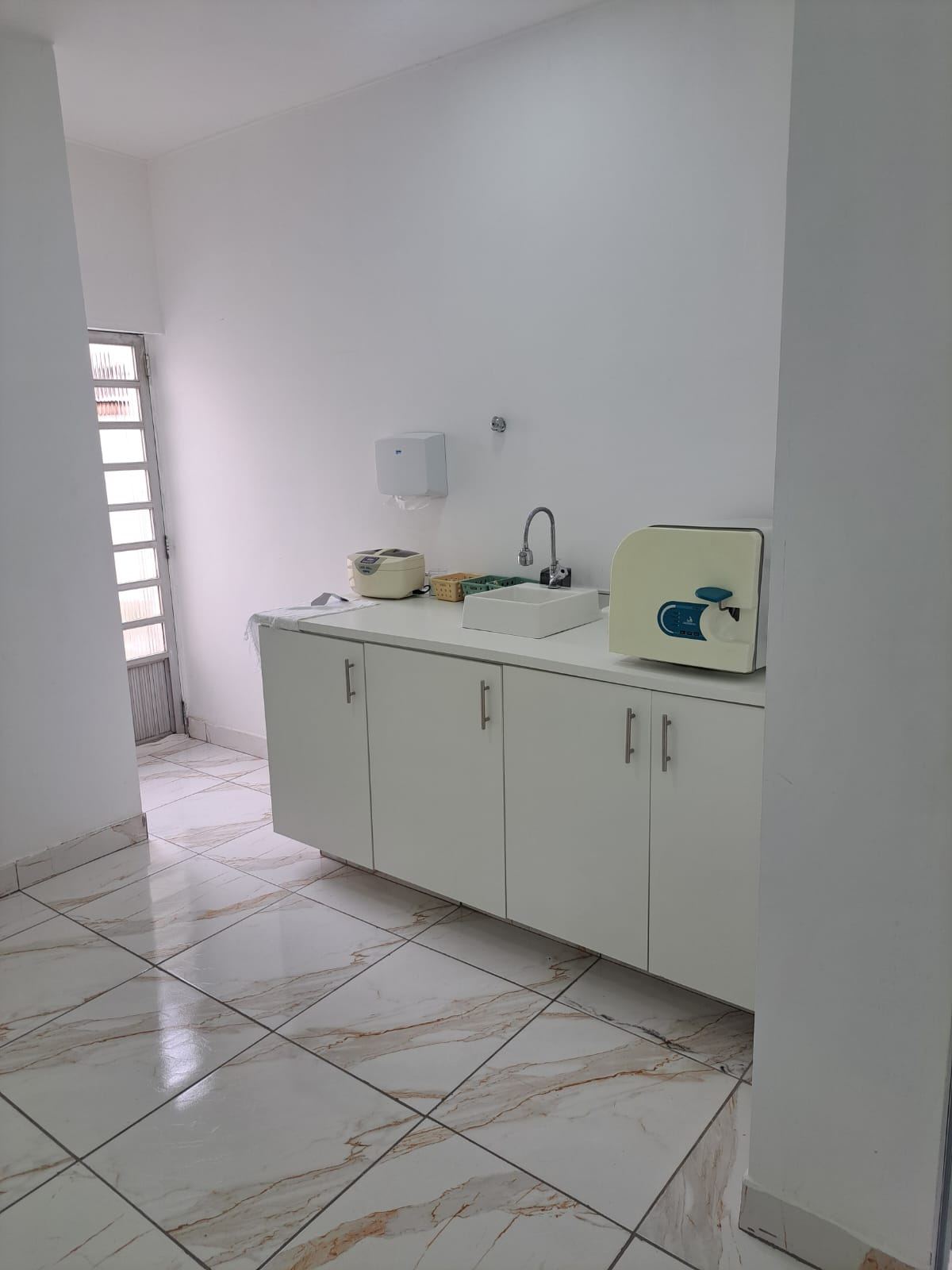Bancada de esterilização de materiais